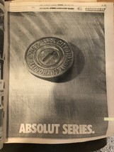 Absolut Series - NY POST Newspaper Subway Series Souvenir Special 10-21-2000 - £7.96 GBP