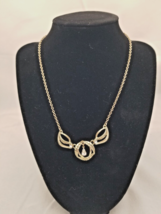 Necklace Pendant: Crown Trifrari Replica: Goldtone: Rhinstone Carousel: NRT: VTG - £58.04 GBP