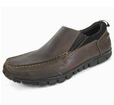 Dr Scholls Men&#39;s Brown Leather Loafer 10.5 M Waking Shoes - £19.35 GBP