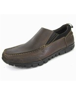 Dr Scholls Men&#39;s Brown Leather Loafer 10.5 M Waking Shoes - £19.48 GBP