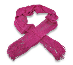 26218fc open weave metallic shawl scarf fuschia 1i thumb200