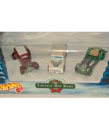 HOT WHEELS CHRISTMAS HOT RODS TOY SET 3 CARS PURPLE PASSION VICKY VINTAG... - $18.69