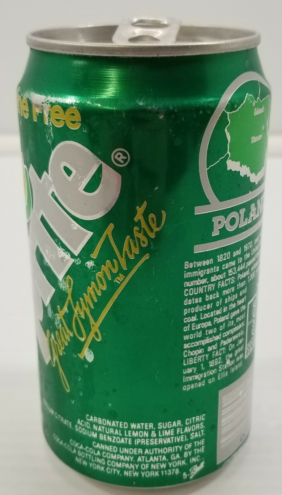 C) Vintage Sprite 12oz Empty Soda Can Coca-Cola Bottling New York City Item image 2