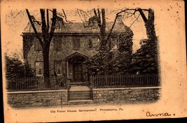 Germantown &quot;Old Fisher House&quot; Philadelphia PA- 1907 Udb Rppc -Postcard BK58 - £6.96 GBP