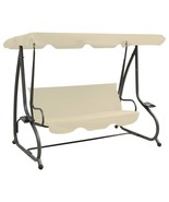  Swing Bench Sand white PVC-coated fabric, powder-coated steel Large - $287.99