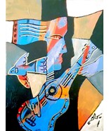 Neal Doty &quot;Over It&quot; Original Mixed Media Painting on Artist Board, W/Coa... - $1,324.33 CAD