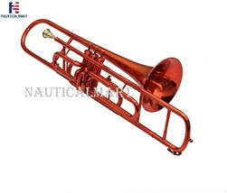 NauticalMart Valve Trombone Bb Red - £235.28 GBP