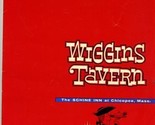 Wiggins Tavern Menu The Schine Inn at Chicopee Massachusetts 1962 - $47.47