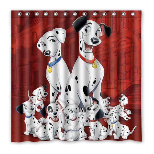 New!!! 101 Dalmatians Custom Waterproof Polyester Shower Curtain 4 Size Item image 12