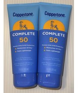 Lot of 2- Coppertone Complete SPF 50 Water Resistant Sunscreen Lotion -E... - £10.11 GBP