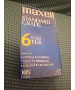Maxell Blank VHS Tapes 6 Hour Standard Grade T-120 - (D) - $134.51 MXN