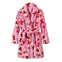 The Elf on a Shelf Girls Christmas Pink Fleece Bathrobe, Plush Robe - $11.13+