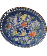 Vintage TOYO Japan  12&quot; Round Floral Serving Platter - $649.47 MXN