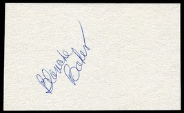 Blanche Baker Signed 3X5 Index Card French Postcards Sixteen Candles Raw Deal - £14.09 GBP