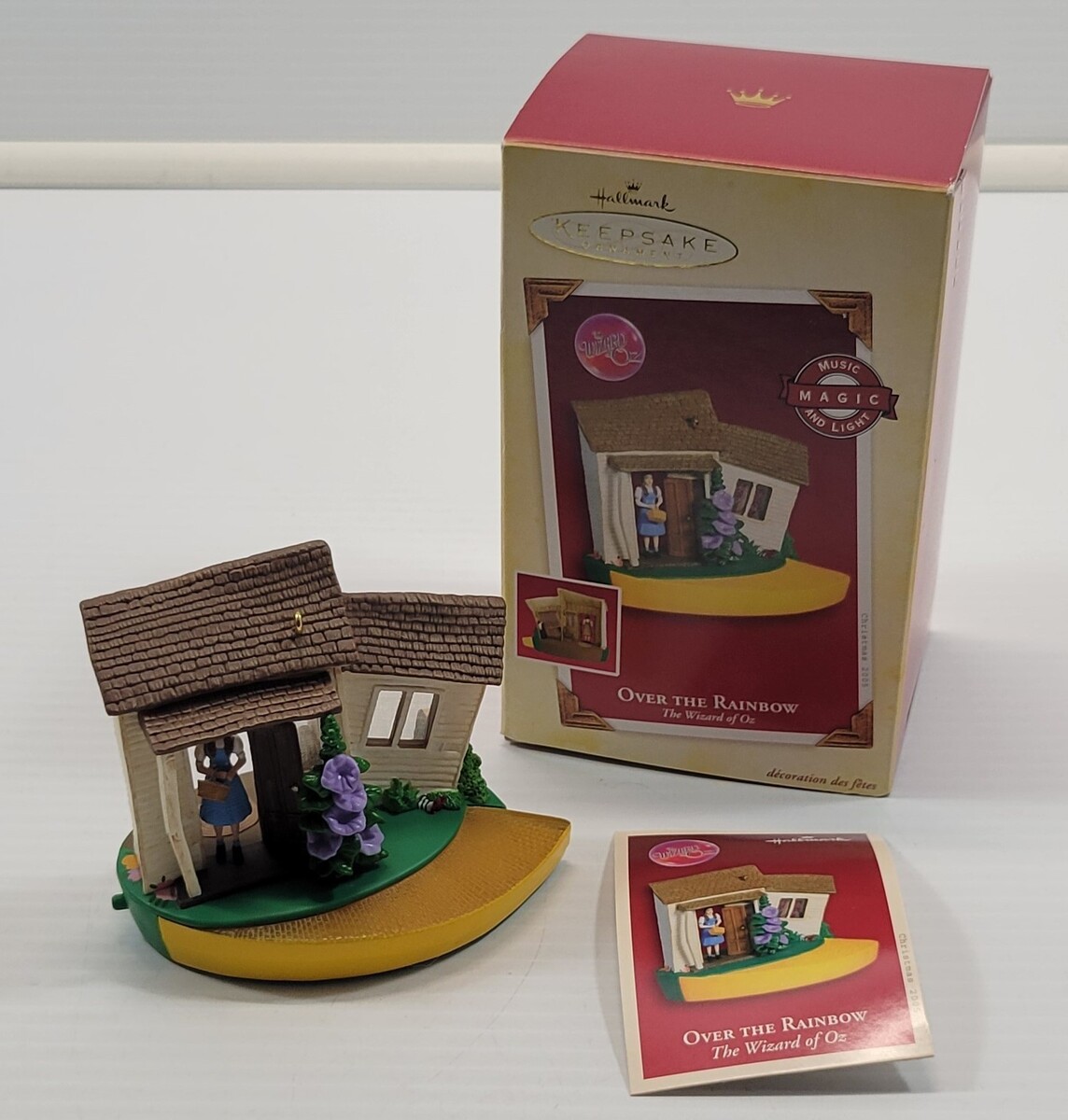 *X) 2005 Hallmark Keepsake Wizard of Oz Over the Rainbow Christmas Ornament - $14.84