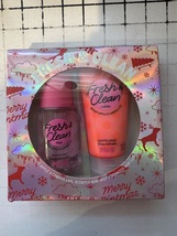 VICTORIA SECRET PINK Fresh & Clean BOXED Travel set Body Lotion + Mist gift set - $22.00