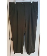 Mens 40 Pronto-Uomo Wool Greenish-Gray Business Casual Dress Pants Cuffe... - $12.22 CAD