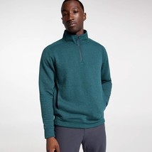 VRST Men&#39;s Recharge Lunar Fleece 1/4 Zip Size Small Green Dust Heather C... - $29.99