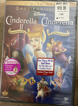 Cinderella II: Dreams Come True -  Cinderella III: Twist In Time- 2 Disc DVD New - £14.18 GBP