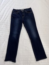 Levi&#39;s 505 Jeans Blue Dark Wash Straight Leg Denim Jeans Size Women’s 8. 29X32 - £14.13 GBP