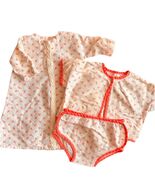 18" Doll Clothes Handmade 3 pc Pajama Robe for American Girl type Dolls Vtg - $9.49