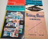 Hammond Organ Sheet Music/Songbook Lot of 6 Wedding Favorites Christmas ... - $7.98
