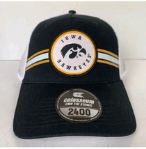 Iowa Hawkeyes Trucker Style Colosseum Athletics 2400 Adjustable Snapback Hat Cap - £17.17 GBP