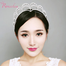 New Arrivel Trendy Sliver Plated Little Drilling Crown Rhinestone Bridal Hair We - £17.97 GBP