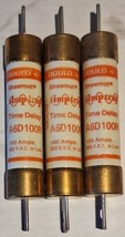 Lot of 3 A6D100R Gould Shawmut 100 Amp Fuse Class RK1 600V *Next Day Opt... - $56.00