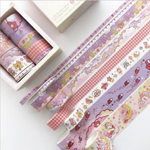 10 Rolls Cute Purple/Red Washi Tape Set For Journaling Scrapbooking New - £11.55 GBP