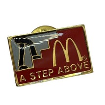 McDonald’s A Step Above Golden Arches Employee Crew Enamel Lapel Hat Pin - £4.67 GBP