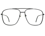 Vintage Serengeti Drivers Eyeglasses Frames Black Square Wire Rim 60-15-140 - $65.23
