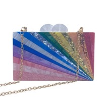 22 luxury famous brand clutch evening wedding handbag purse shoulder multicolored jewel thumb200