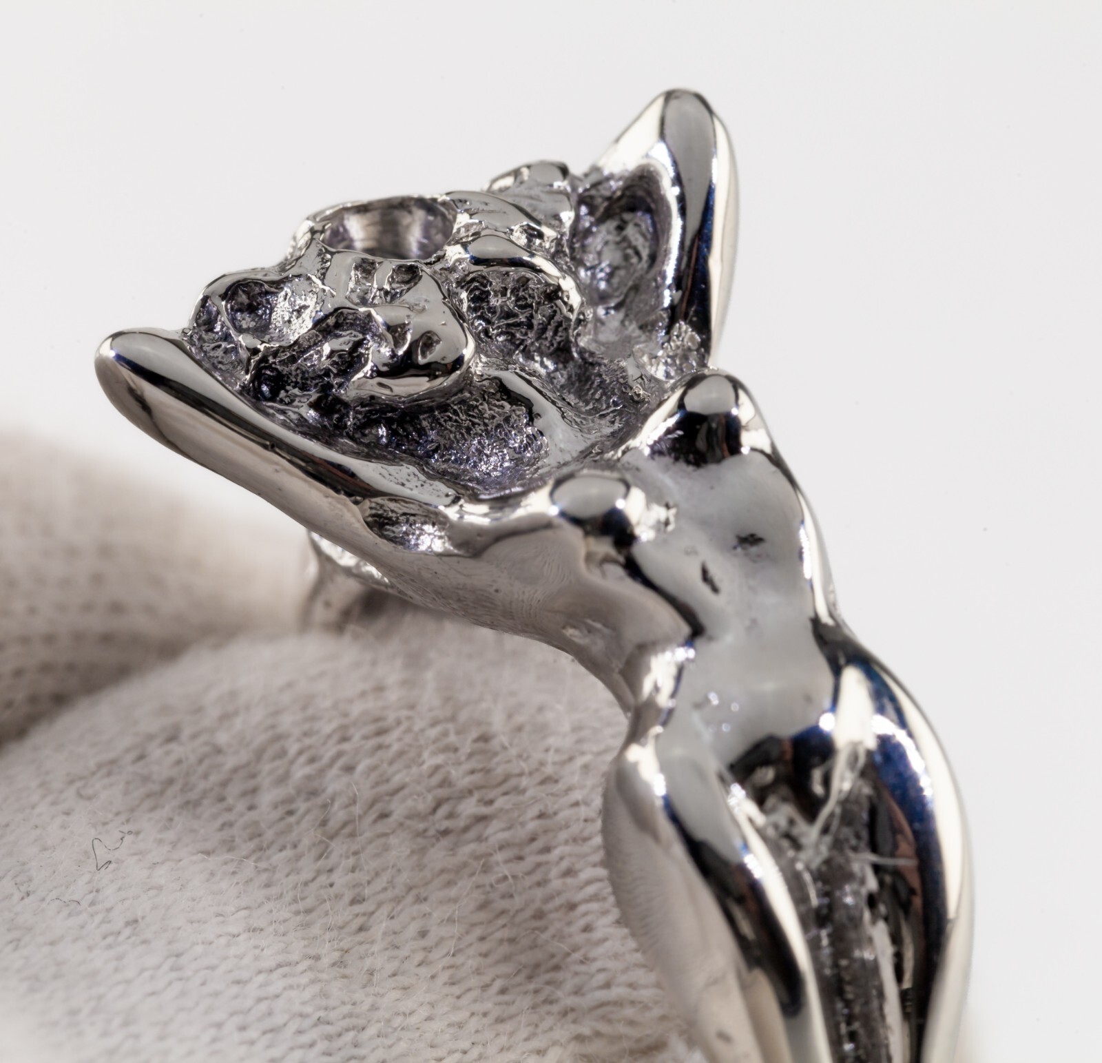 Sterling Silver Erotic Nude Woman Sculpted Band Ring Size 8.5 Item image 6