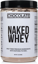 Naked Whey 1LB - All Natural Grass Fed Whey Protein Powder, Organic Chocolate, a - £38.08 GBP