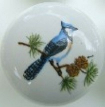 Cabinet Knobs Knob w/ Bluejay Bird #5 - $98.83 MXN