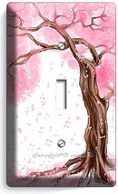 Japanese Sakura Tree Roots Cherry Blossom Single Light Switch Plates Room Decor - £8.06 GBP