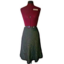 Ann Taylor LOFT Skirt Brown Women Tweed Lined Size 0  A Line Wool Blend - £17.81 GBP