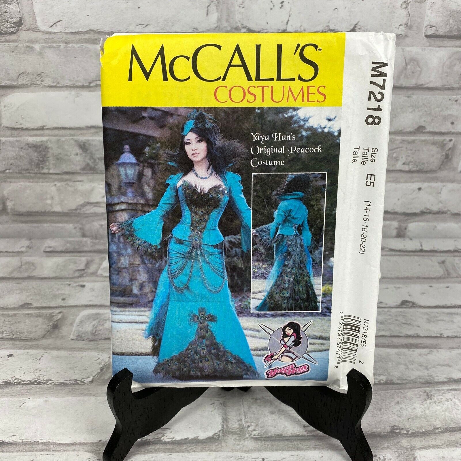 M7218 McCall's Sewing Pattern Cosplay Costume Peacock Jacket Corset by Yaya Han  - $8.99