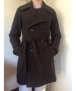 Beautiful Lululemon Double Breasted Studio Trench Coat Brown Herringbone... - $247.50