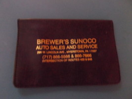 Sunoco License and Registration Card Holder from Brewer&#39;s Sunoco - £6.39 GBP