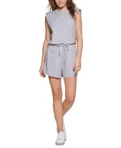 Calvin Klein Jeans Women&#39;s Cotton Romper Grey Size L B4HP - £16.74 GBP