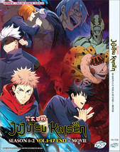 Anime DVD Jujutsu Kaisen Sea.1-2 + Kaisen O Movie English Dubbed Version - £31.24 GBP
