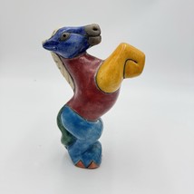 FENIX Raku South Africa Pottery Multicolor Horse Figurine Hand Made Vint... - $40.50