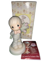 PRECIOUS MOMENTS FOR THE SWEETEST TU-LIPS IN TOWN FIGURINE BOWTIE TULIPS... - $25.62