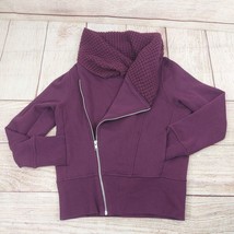 Women Warm Inclined Zipper Sweatshirt Hoodie High Neck Pocketed Jacket Outwear S - £34.04 GBP