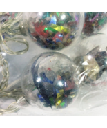 Seasonal Specialties Confetti Christmas Lights 4.6 Ft Battery Operated New - $11.29