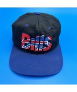VTG Buffalo Bills NFL 90s SnapBack Baseball Hat Cap #1 Apparel Spellout ... - £33.05 GBP
