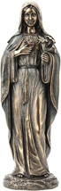 Immaculate Heart of Mary (Cold Cast Bronze &amp; Resin Sattue 20.5cm / 8.0&#39;) NEW - £70.94 GBP