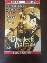 Sherlock Holmes &amp;The Secret Weapon and Women In GreenDVD Movie Thin Case 2 Films - £14.88 GBP